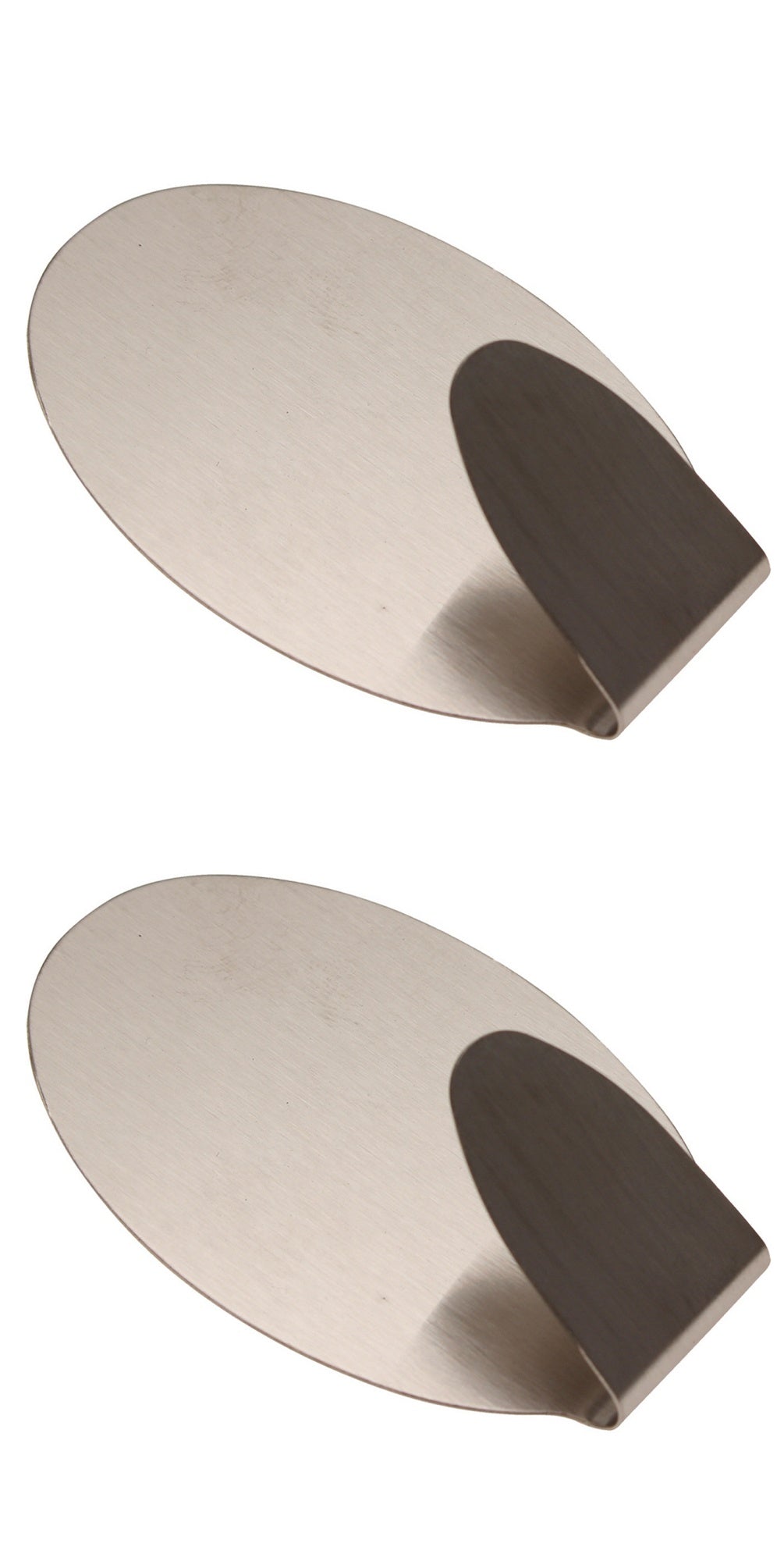 BGS DIY 88232 Edelstahl Klebehaken 45 x 70mm Tragfähigkeit 1,5kg 2 teilig