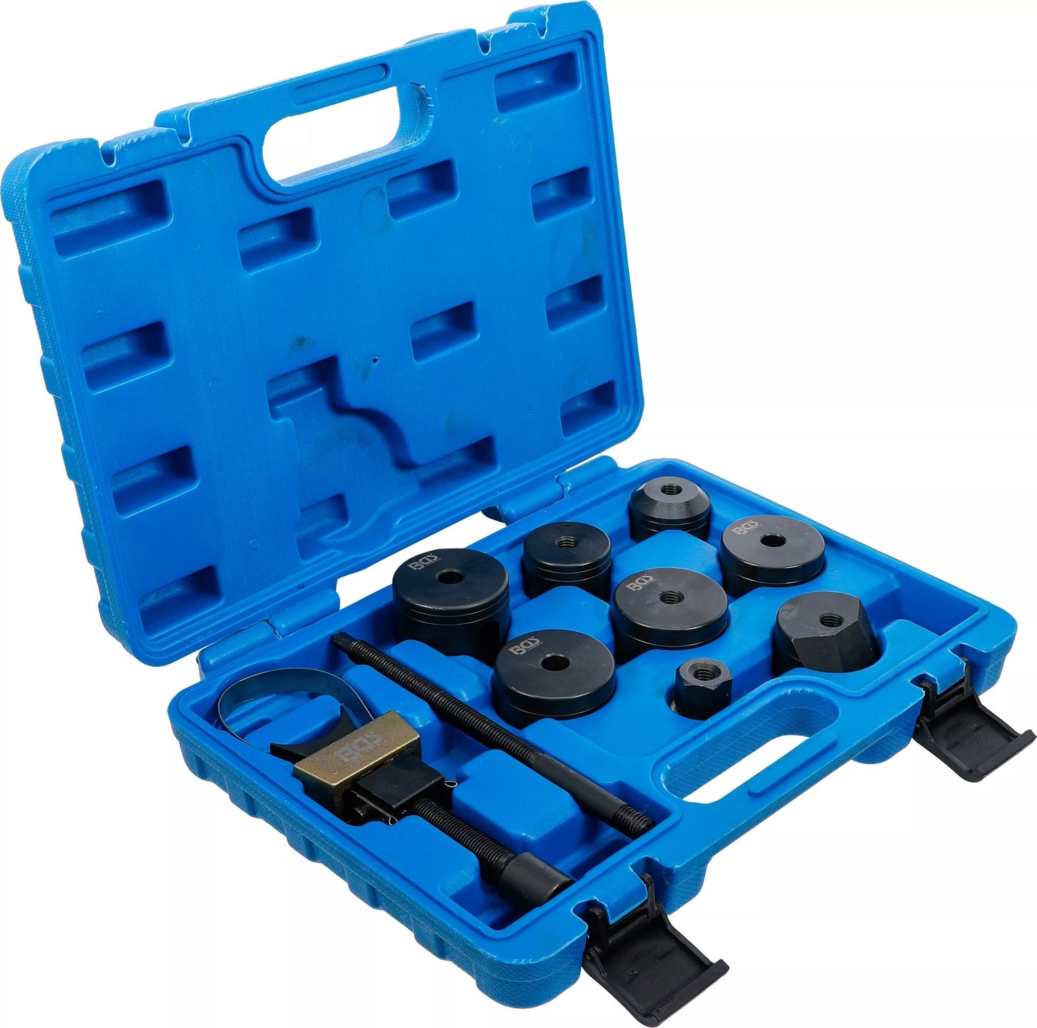 BGS 8829 Satz Werkzeug zum Ersetzen der Längslenkerbuchse und Gummilager am Hinterachsradträger BMW