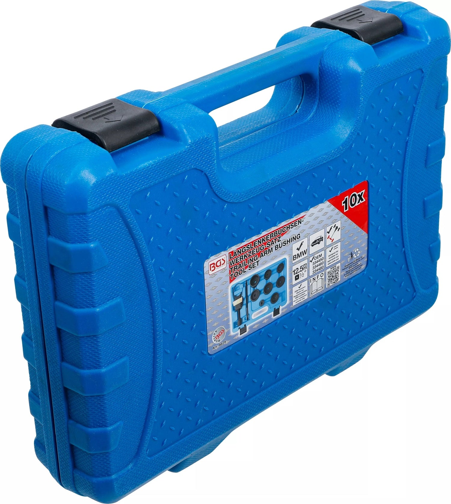 BGS 8829 Satz Werkzeug zum Ersetzen der Längslenkerbuchse und Gummilager am Hinterachsradträger BMW
