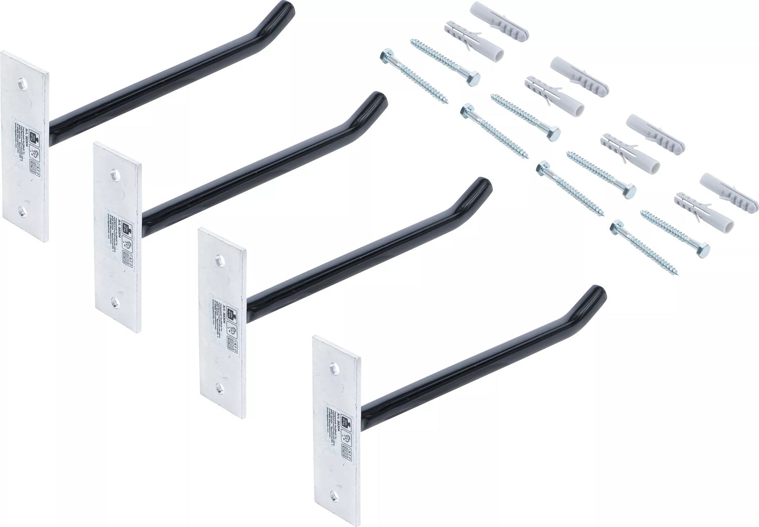 BGS DIY 88304 Satz Felgen Wandhaken 250mm Felgenhalterung