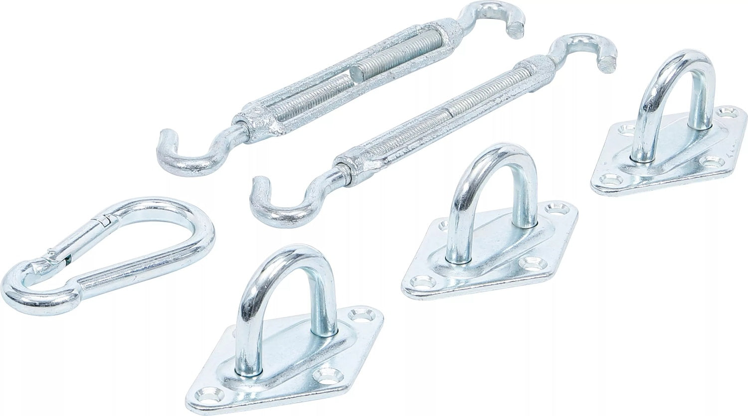 BGS DIY 88306 Montagesatz für Sonnensegel Sonnenschutz 6 teilig