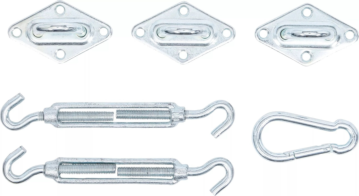 BGS DIY 88306 Montagesatz für Sonnensegel Sonnenschutz 6 teilig