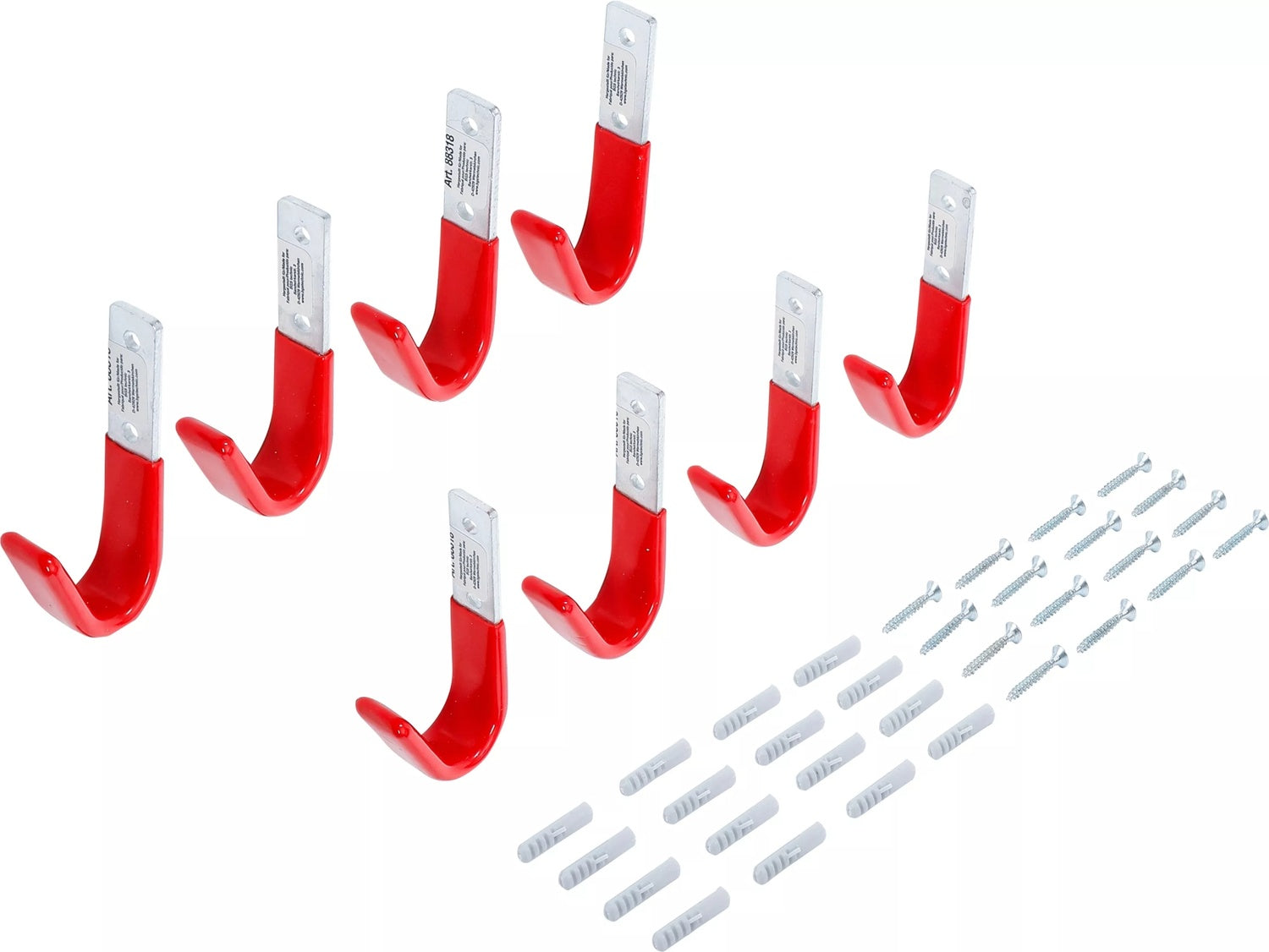BGS DIY 88318 Wandhaken Universalhaken 8 teilig