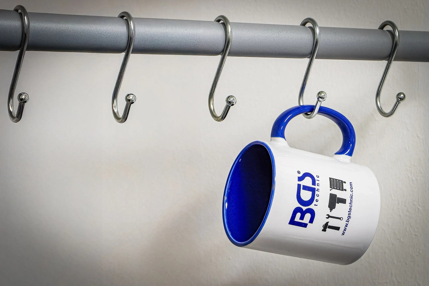 BGS DIY 88323 Satz S-Haken Fleischerhaken Metzgerhaken Länge 75mm 5 teilig Hakensatz