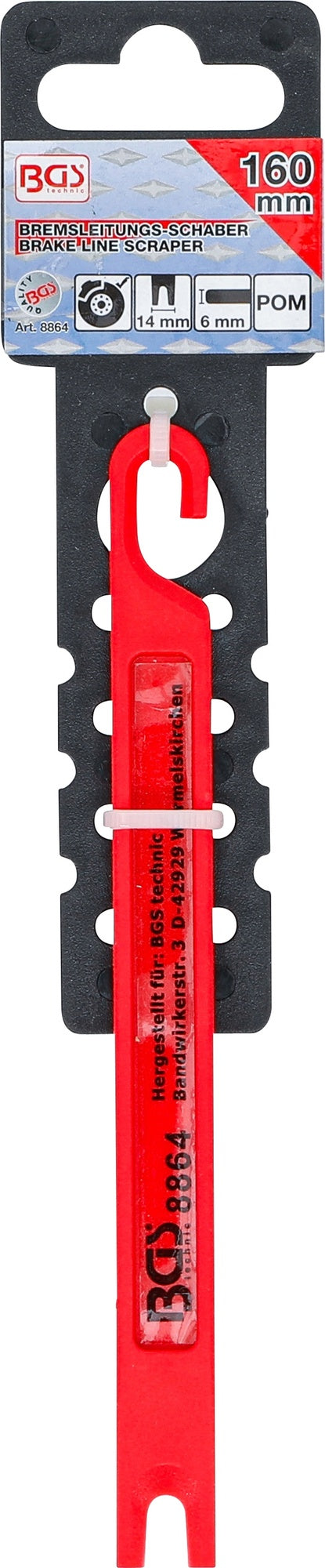 BGS 8864 Bremsleitungschaber 160 x 14 x 6mm