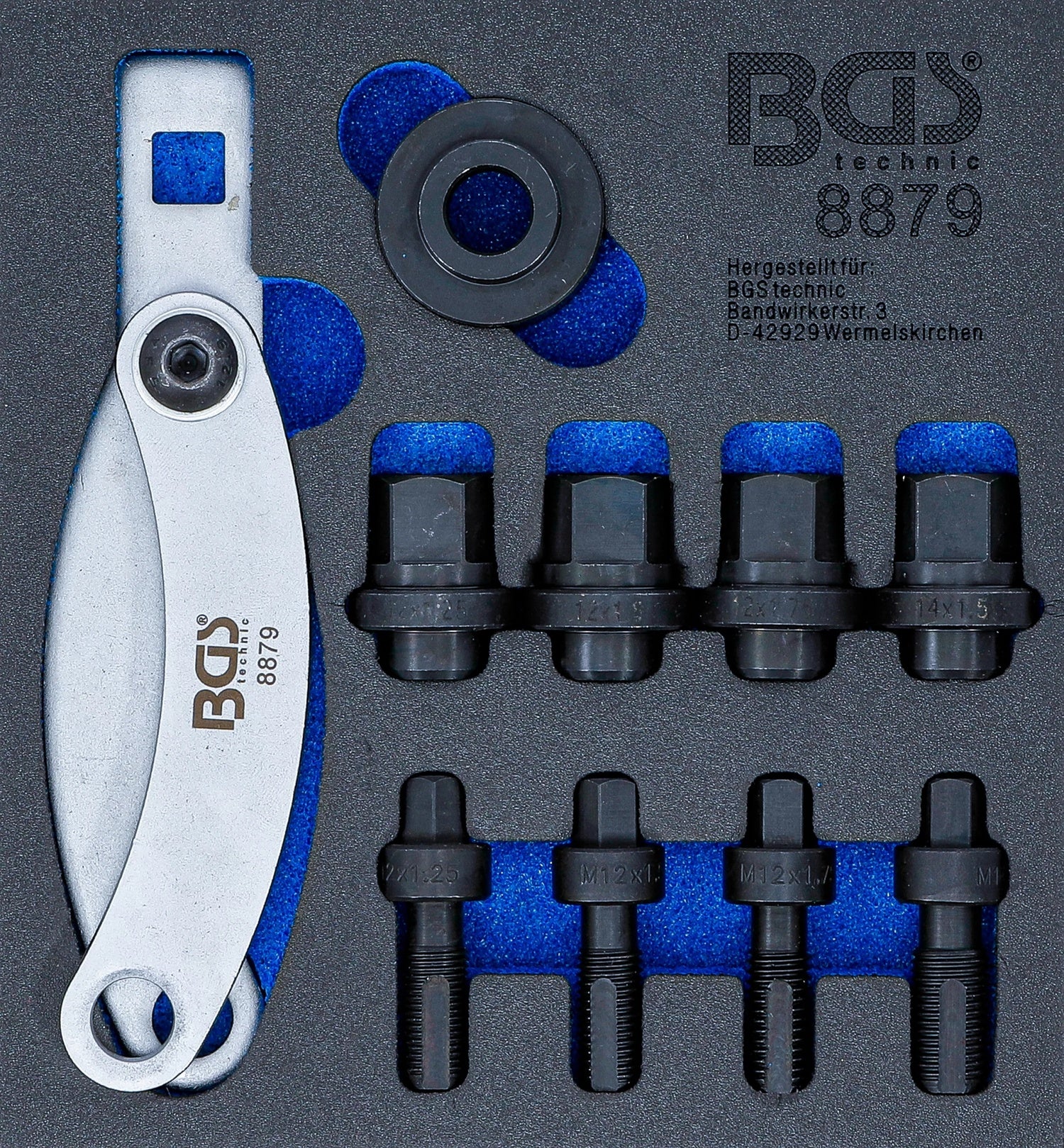 BGS 8879 Montagesatz für Radbolzen Werkstattwageneinlage 1/6