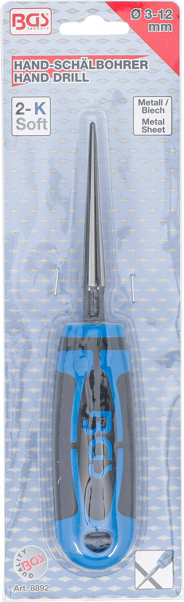 BGS 8892 Hand Blechschälbohrer 3 - 12mm