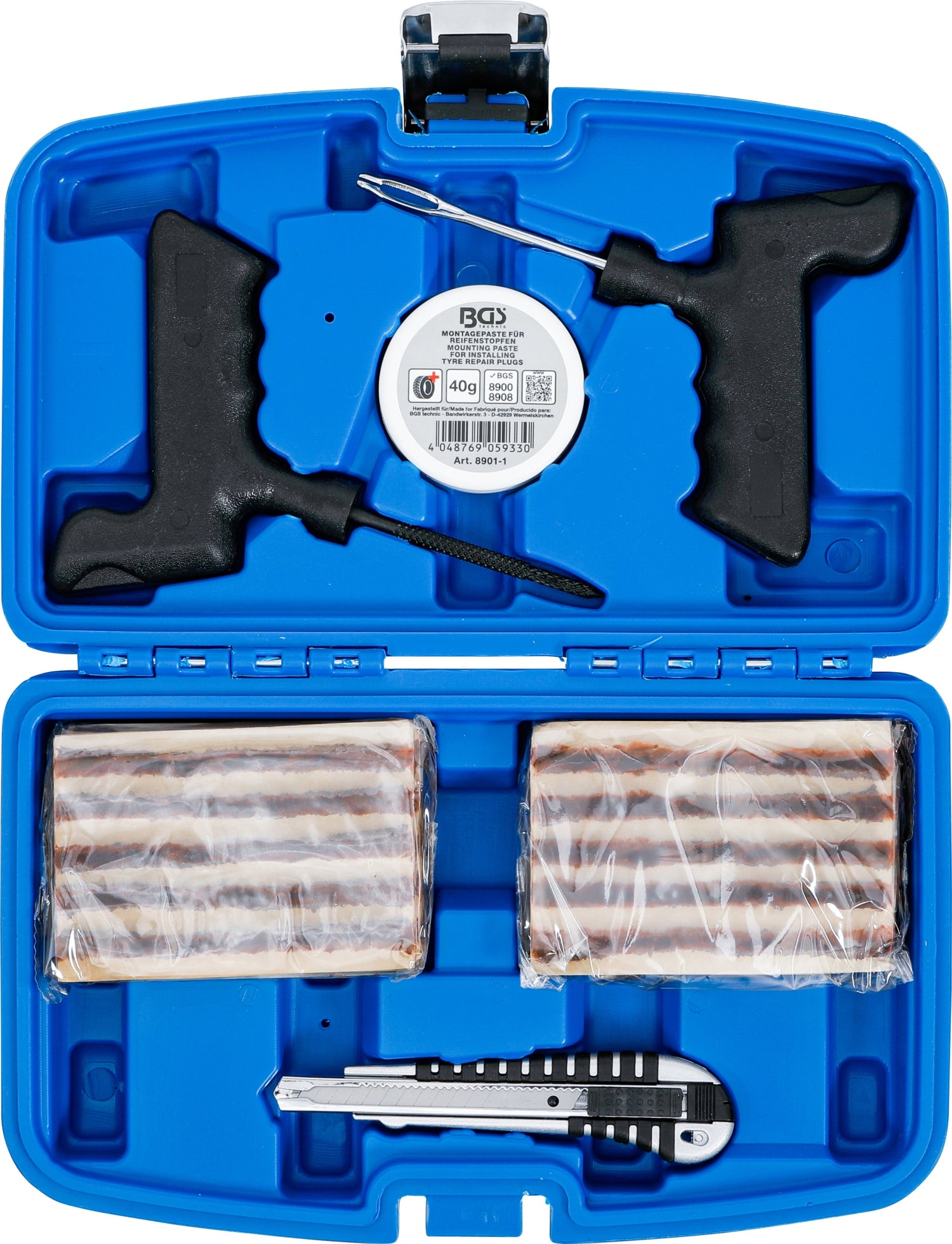 BGS 8911 Satz Reifenreparatur mit 50 Reparaturstopfen 54 teilig