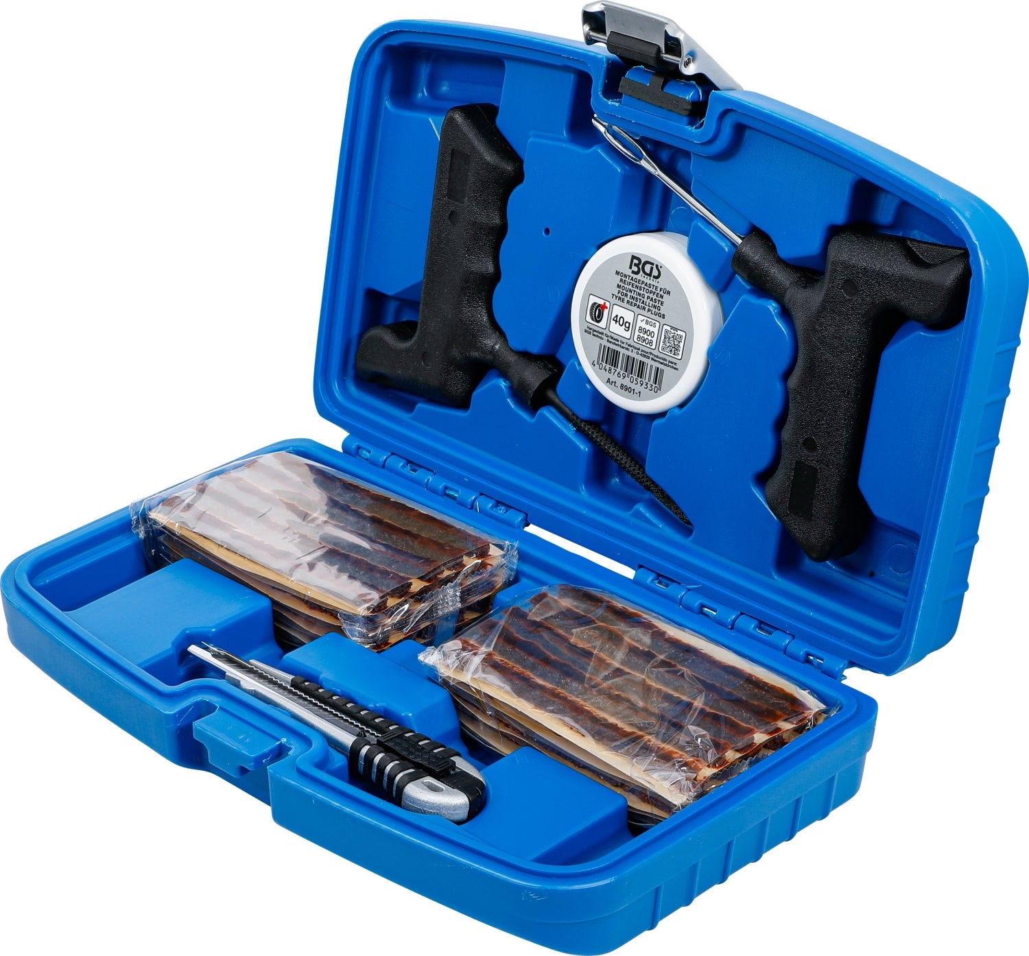 BGS 8911 Satz Reifenreparatur mit 50 Reparaturstopfen 54 teilig