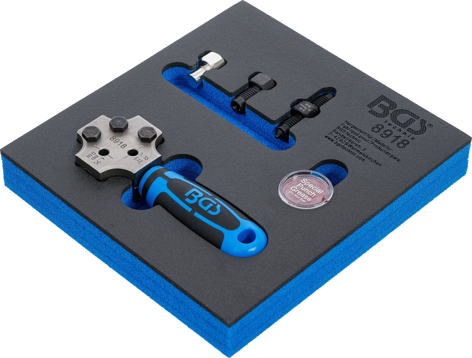 BGS 8918 KFZ Bördelgerät für 4,75mm DIN & SAE Bördelung an Bremsleitungen