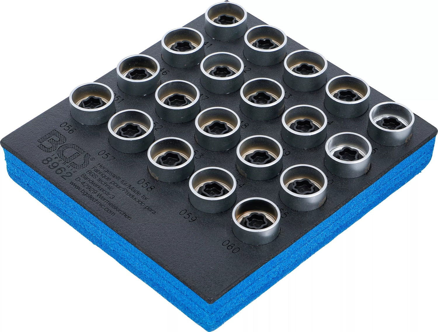 BGS 8962 Satz Werkzeug für Felgenschlösser für BMW 20 teilig Werkstattwageneinlage 1/6