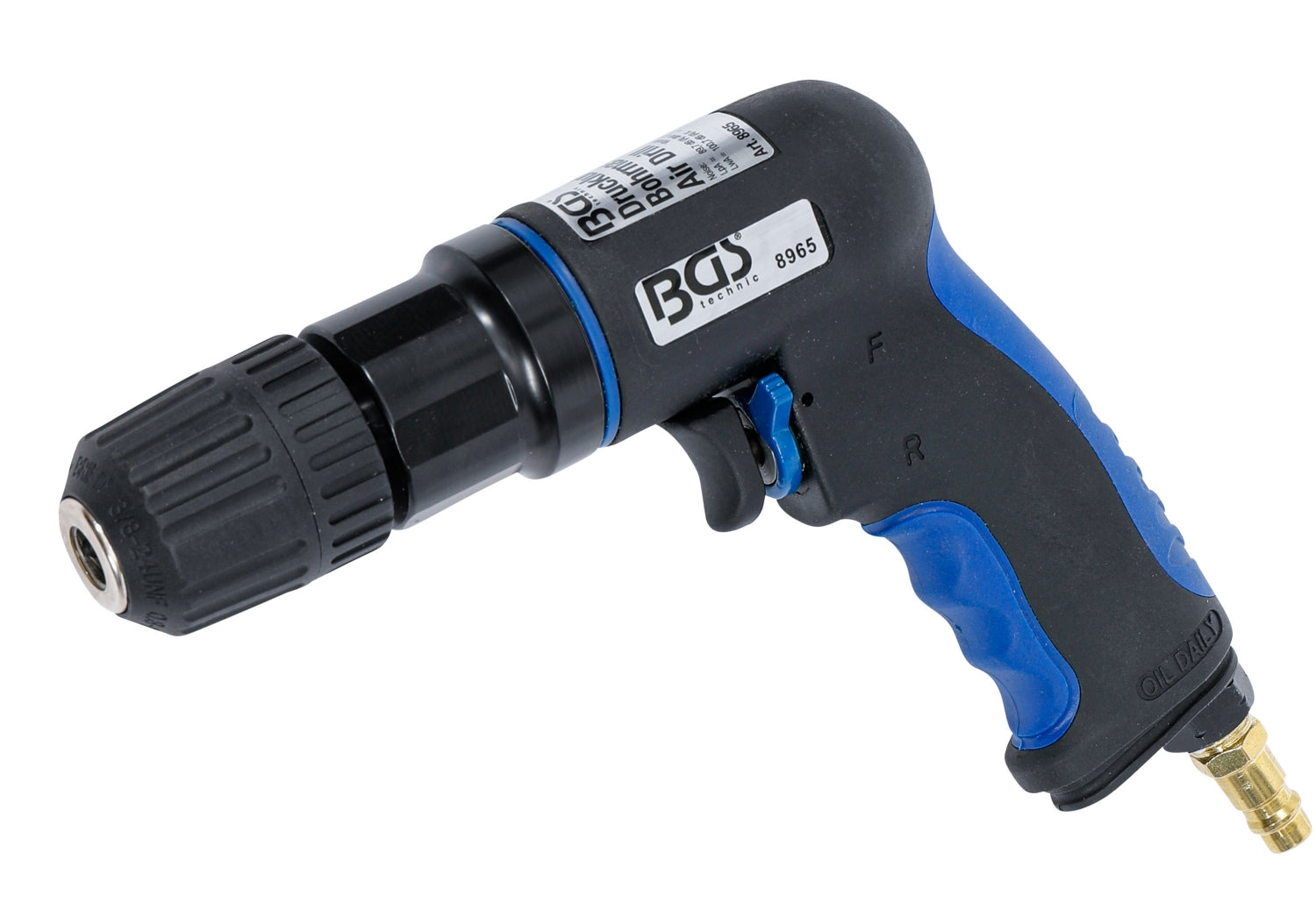 BGS 8965 Druckluft Bohrmaschine mit 10mm Schnellspannfutter (schlüssellos)