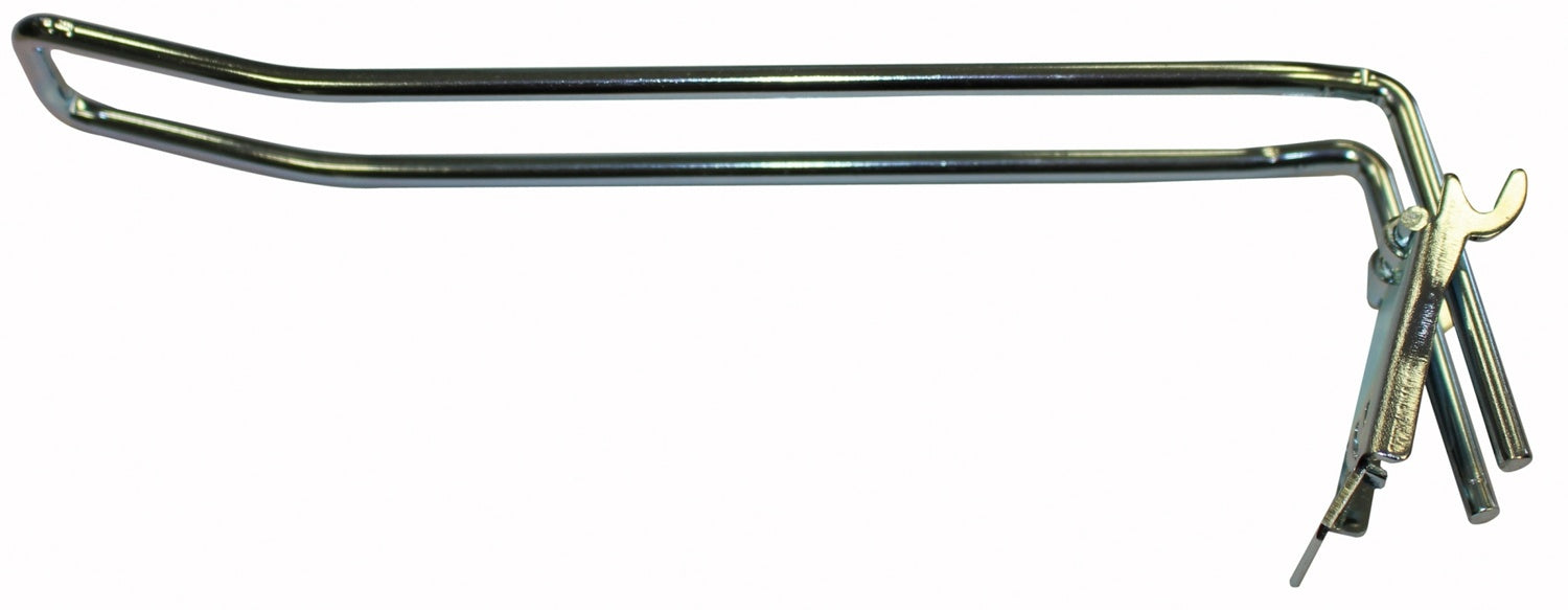 BGS 89901 Doppelhaken mit Klappmechanismus Länge 200 x Breite 4,8mm zum Aufhängen Verkaufswand