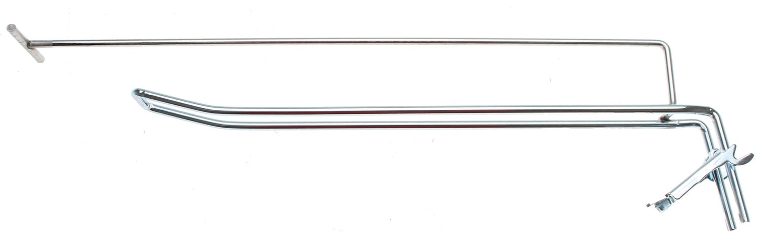 BGS 89919 Doppelhaken 300 x 4,8mm mit Tragarm und Querpin für Verkaufswand