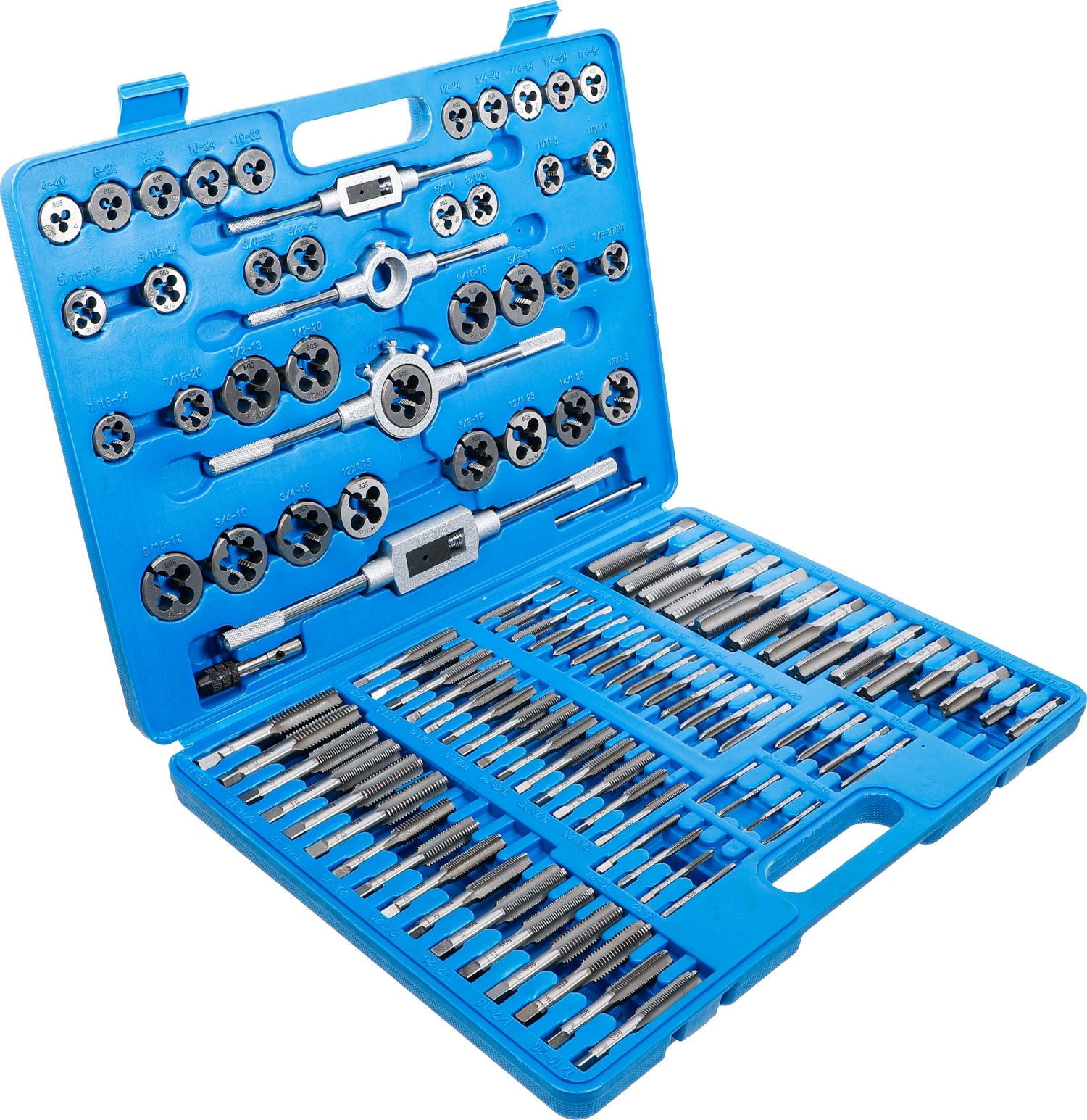 BGS 900 Satz Gewindeschneider Gewindeschneidsatz ZOLL und Metrische Gewinde 110 teilig