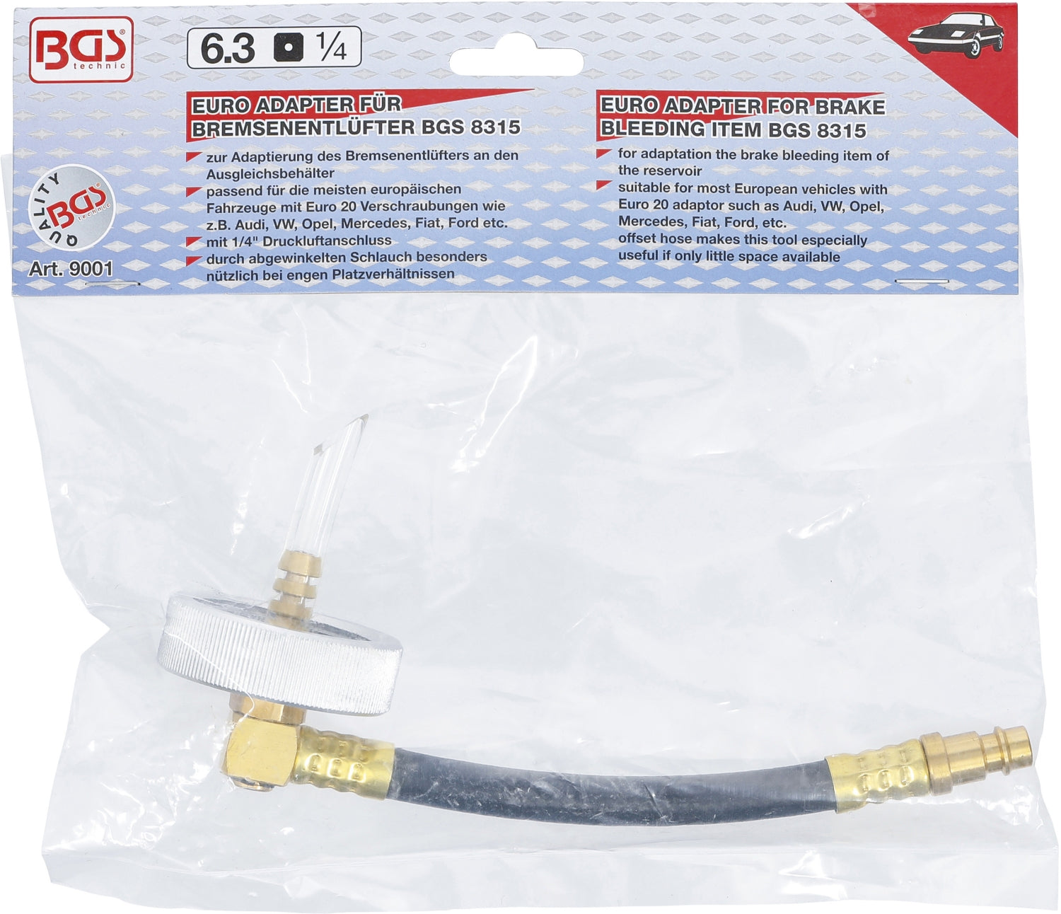 BGS 9001 Bremsenentlüftungsadapter Euro 20
