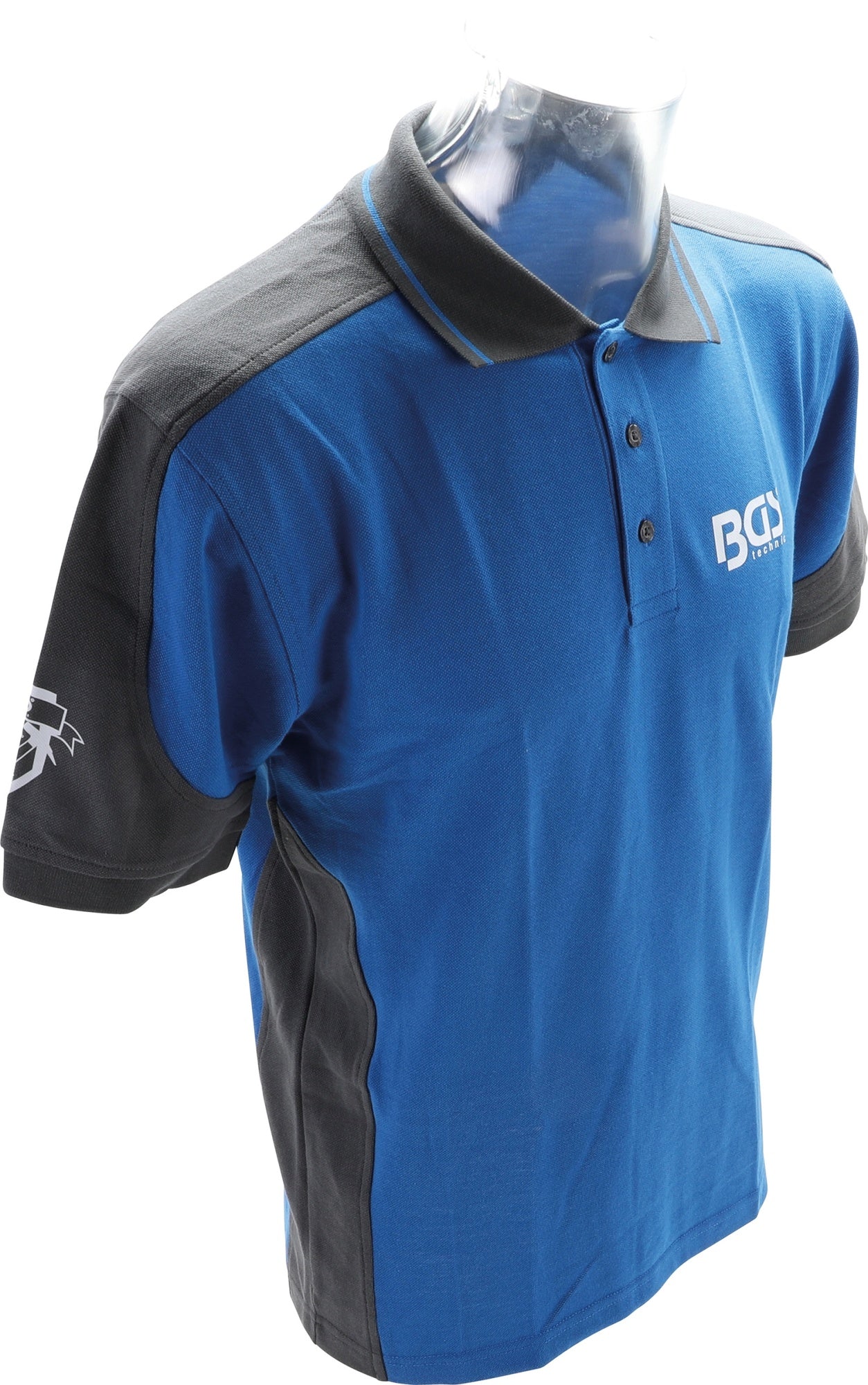 BGS 90037 Polo Shirt 3 Loch Knopfleiste Comfort Fit Größe 3XL mit BGS Logo