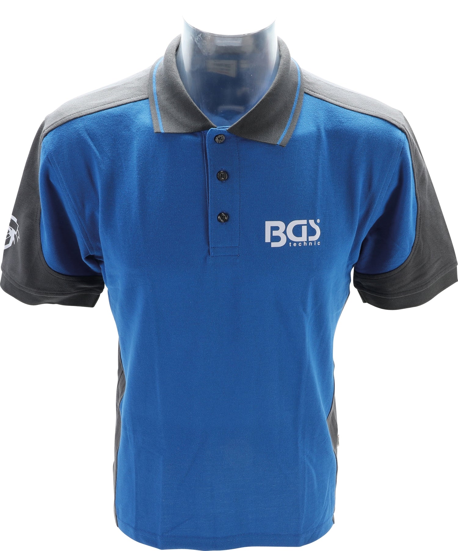 BGS 90037 Polo Shirt 3 Loch Knopfleiste Comfort Fit Größe 3XL mit BGS Logo