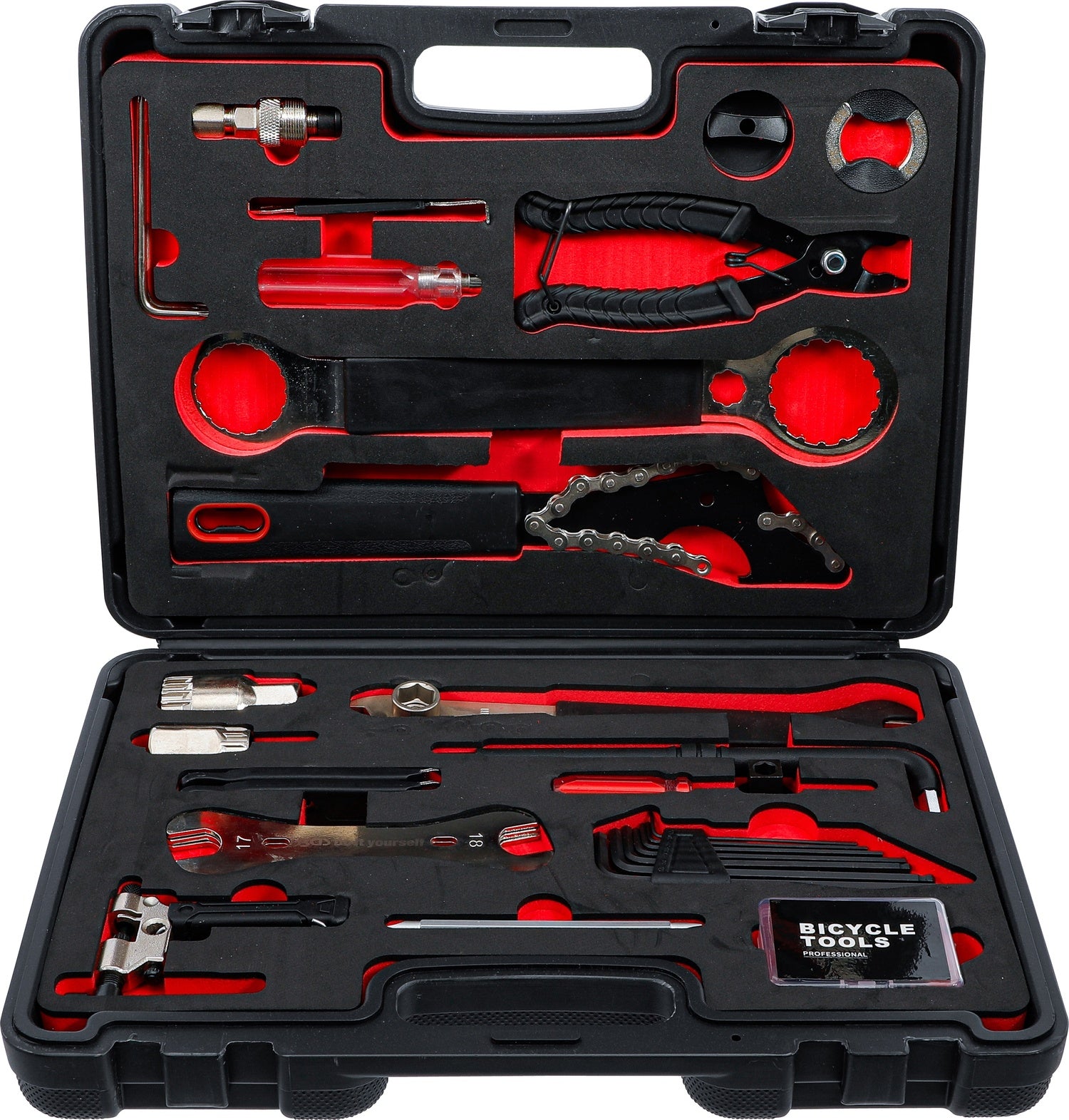 fahrrad reparatur kit BGS DIY 90100 Satz Reparaturwerkzeug für Fahrrad 32 teilig
