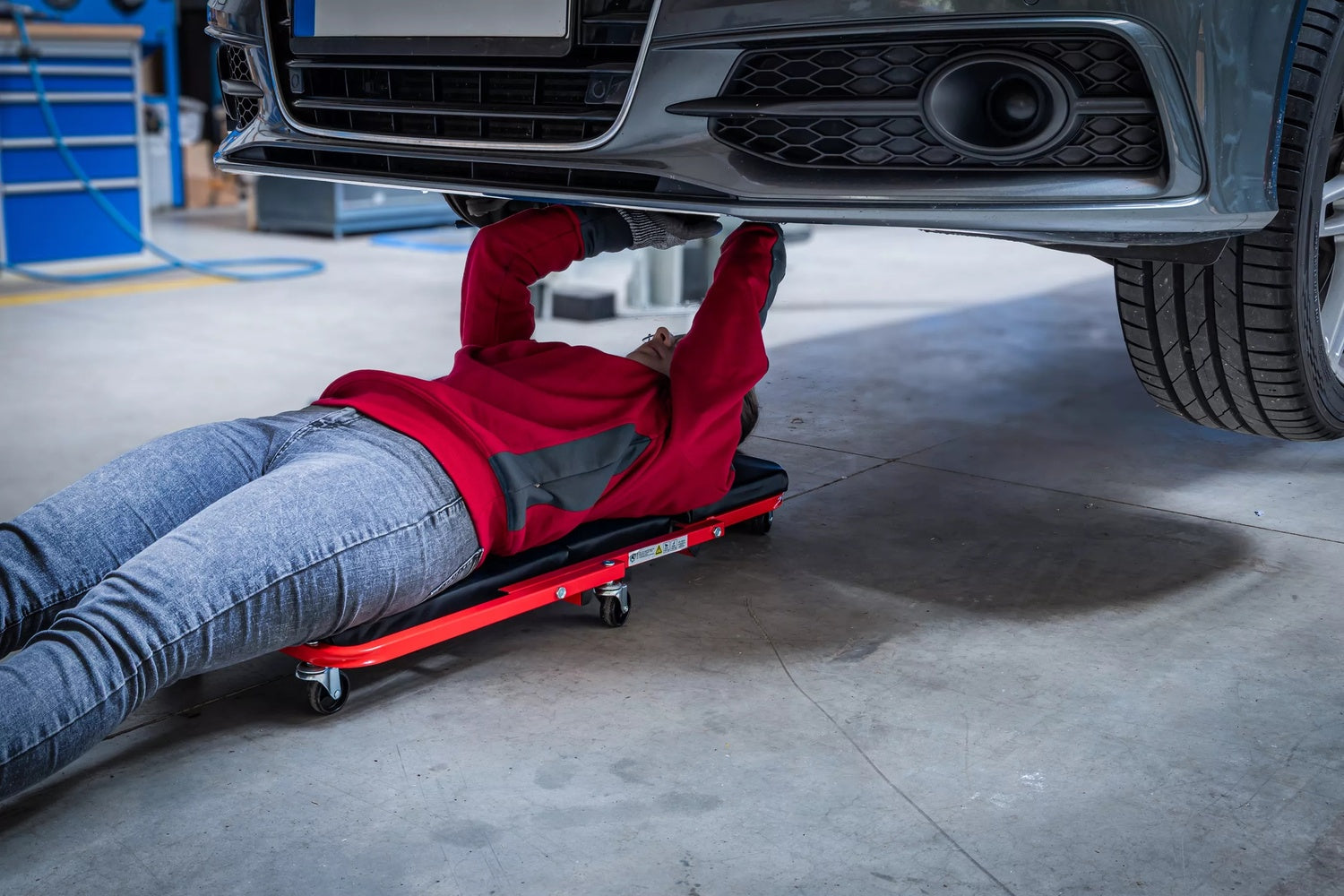 BGS DIY 90103 Montageroller Montagesitz Montageliege