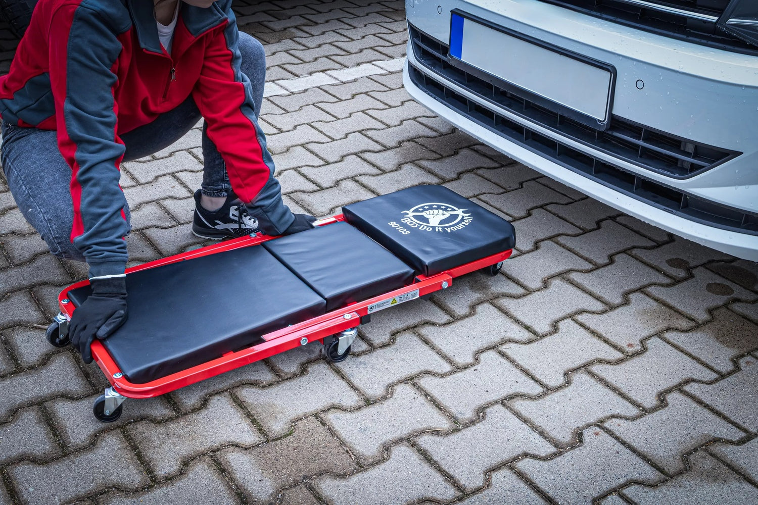 BGS DIY 90103 Montageroller Montagesitz Montageliege