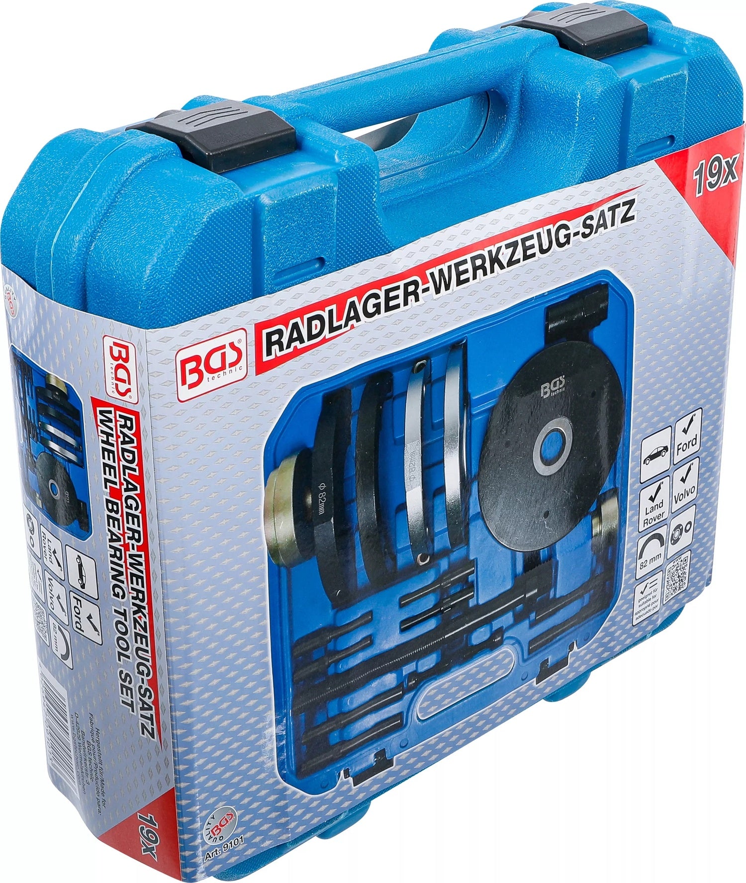BGS 9101 Satz Werkzeug für die Montage und Demontage der Radlager Nabeneinheit für Ford Land Rover Volvo Ø 82mm
