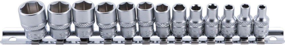 BGS 9102 Satz Steckschlüsseleinsätze Sechskant Antrieb Innenvierkant 6,3mm (1/4")