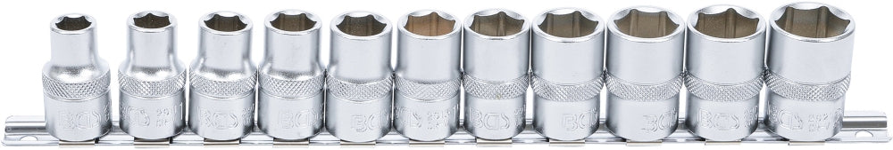 BGS 9106 Satz Steckschlüsseleinsätze Sechskant Antrieb Innenvierkant 12,5mm (1/2") SW 10 - 21mm