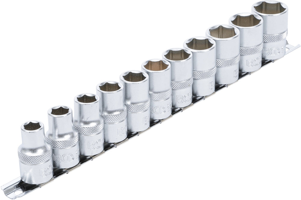 BGS 9106 Satz Steckschlüsseleinsätze Sechskant Antrieb Innenvierkant 12,5mm (1/2") SW 10 - 21mm