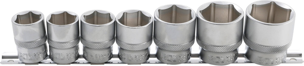 BGS 9108 Satz Steckschlüsseleinsätze Sechskant Antrieb Innenvierkant 12,5mm (1/2") SW 20 - 32mm