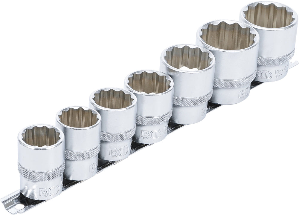 BGS 9109 Satz Steckschlüsseleinsätze Zwölfkant Antrieb Innenvierkant 12,5mm (1/2") SW 20 - 32mm