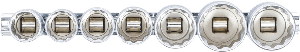 BGS 9109 Satz Steckschlüsseleinsätze Zwölfkant Antrieb Innenvierkant 12,5mm (1/2") SW 20 - 32mm