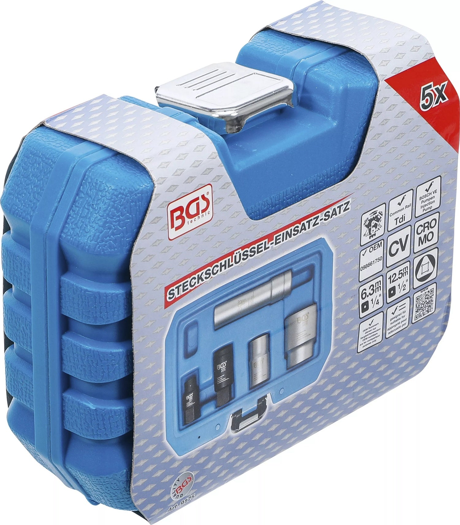 BGS 9175 Satz Steckschlüsseleinsätze Nüsse für Bosch VE-Pumpen 5 teilig