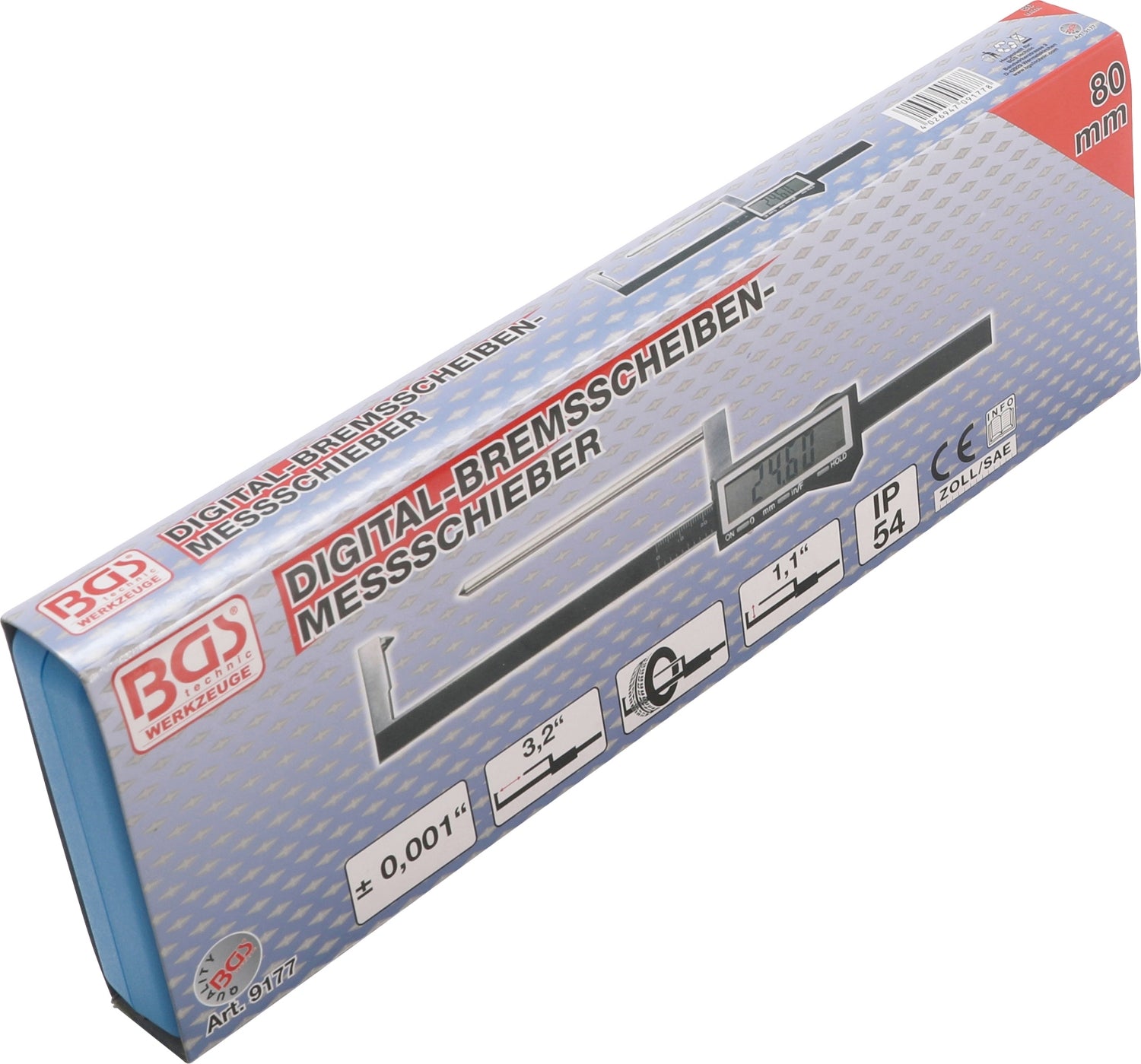 BGS 9177 Digitaler Messschieber für Bremsscheiben 80mm