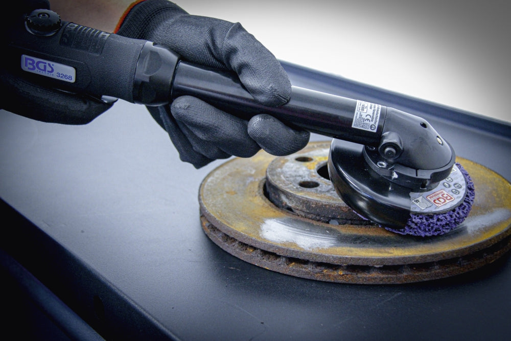 BGS 9184 Abrasiv Schleifscheibe schwarz Ø 100mm Aufnahmebohrung 16mm für Druckluft Trennschneider (Art. 3268)