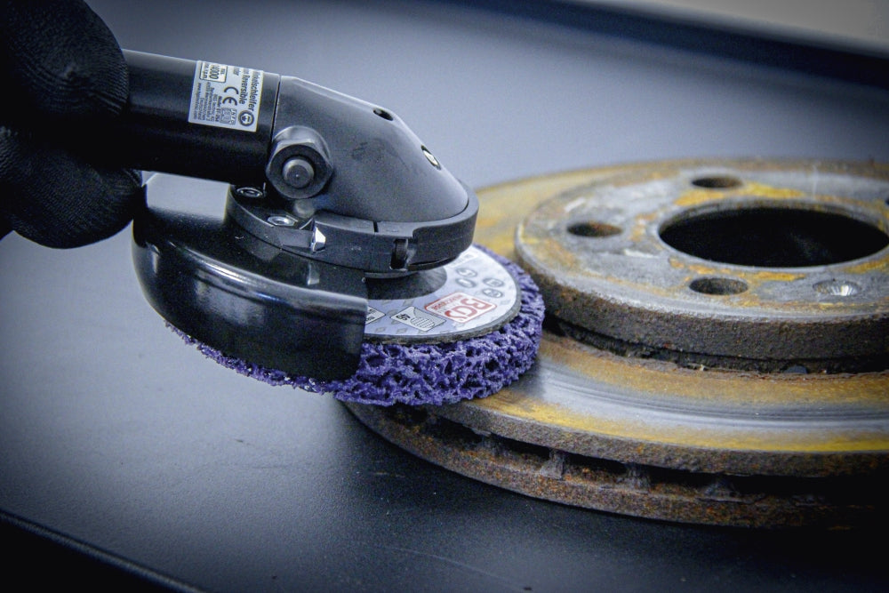 BGS 9184 Abrasiv Schleifscheibe schwarz Ø 100mm Aufnahmebohrung 16mm für Druckluft Trennschneider (Art. 3268)