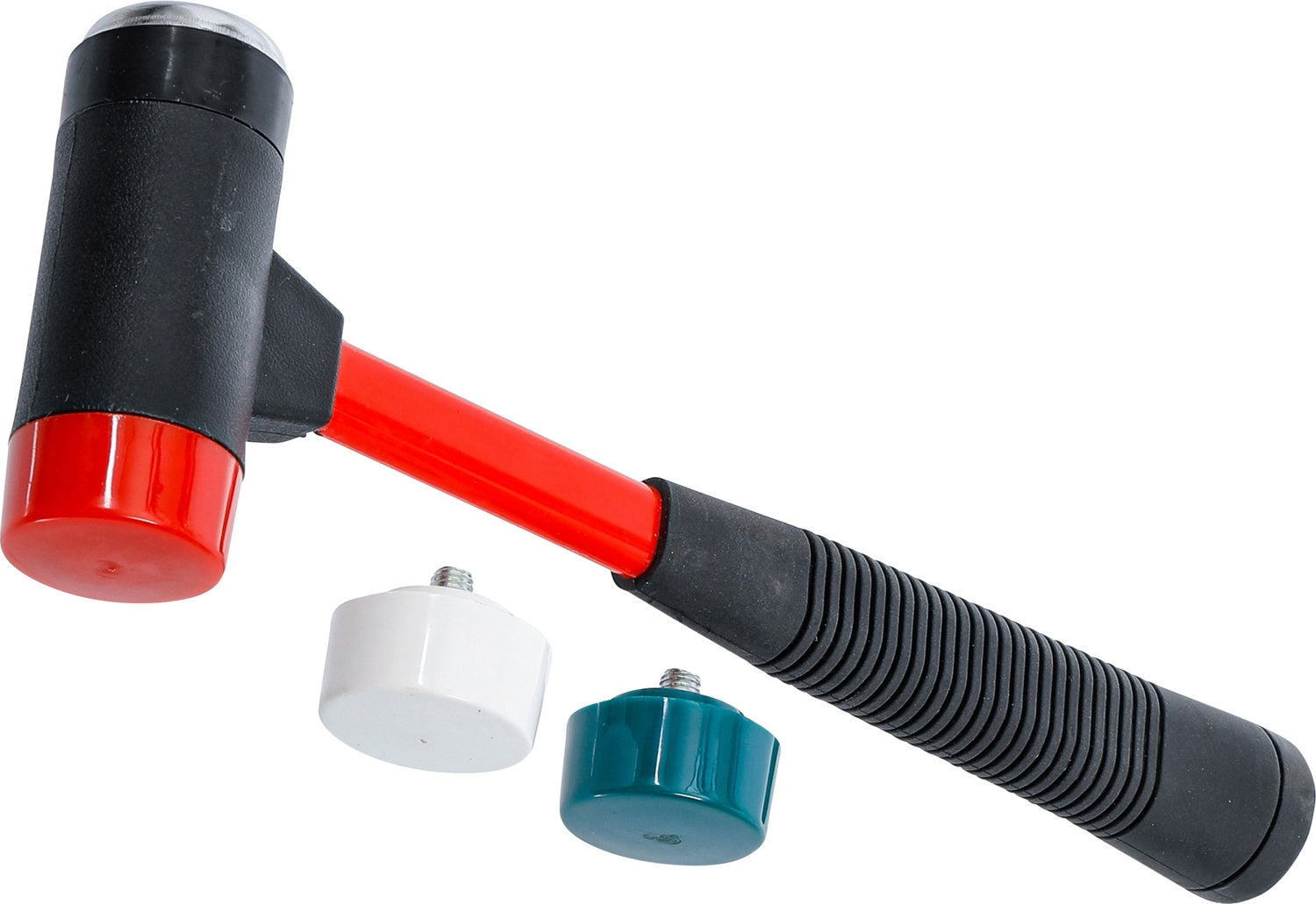 BGS DIY 91864 Satz Wechselkopf Hammer mit Fiberglasstiel Kopfdurchmesser Ø 38mm