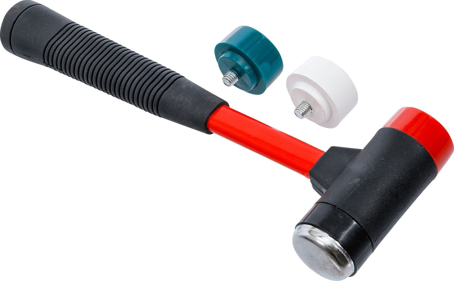 BGS DIY 91864 Satz Wechselkopf Hammer mit Fiberglasstiel Kopfdurchmesser Ø 38mm