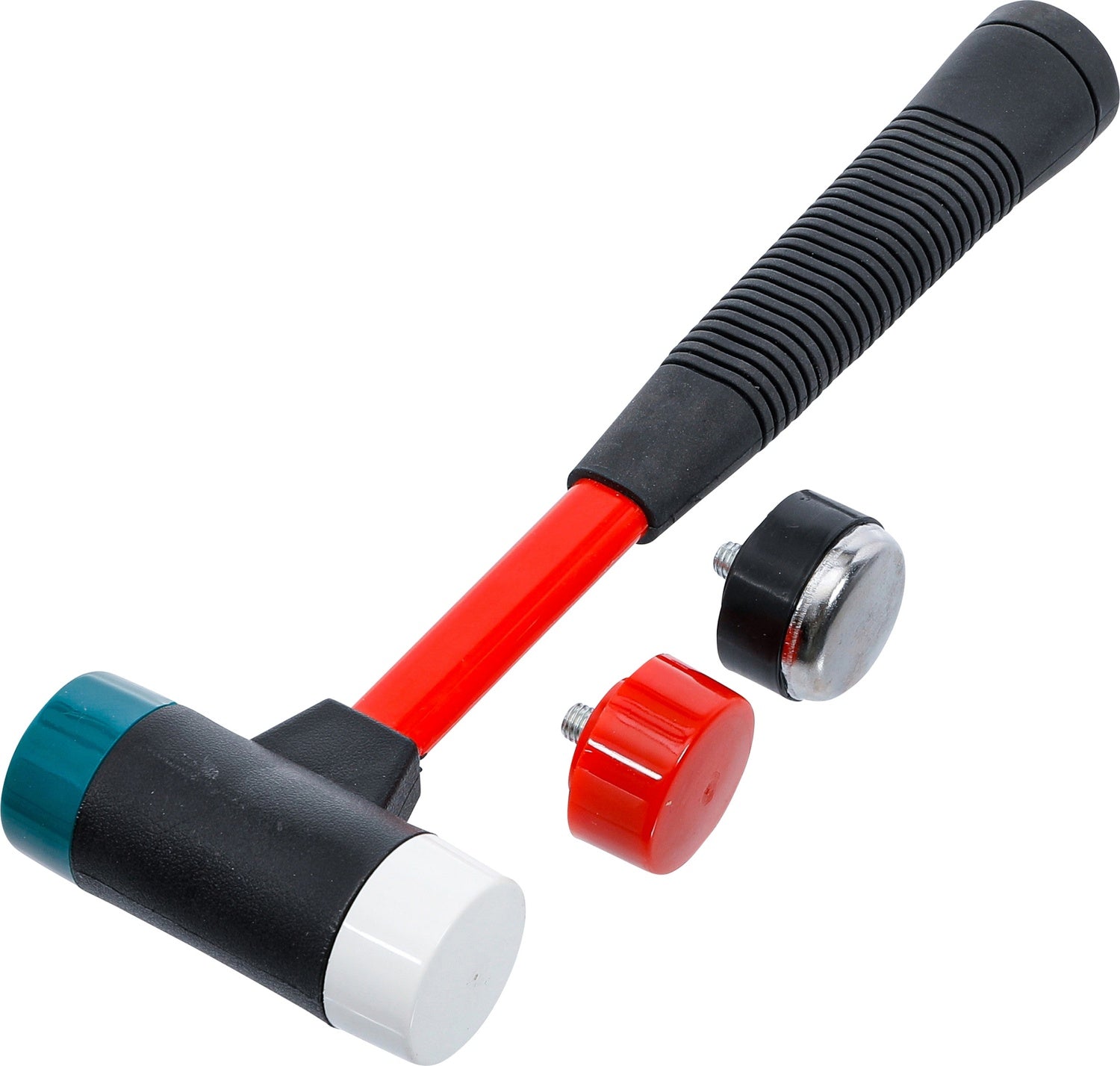 BGS DIY 91864 Satz Wechselkopf Hammer mit Fiberglasstiel Kopfdurchmesser Ø 38mm