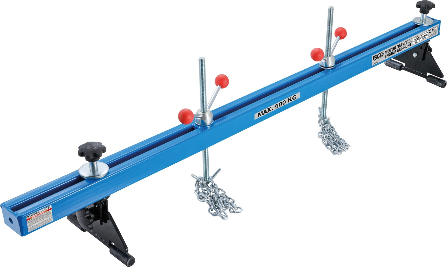 BGS 9235 Motortraverse XL mit Gummischonern und 2 Ketten