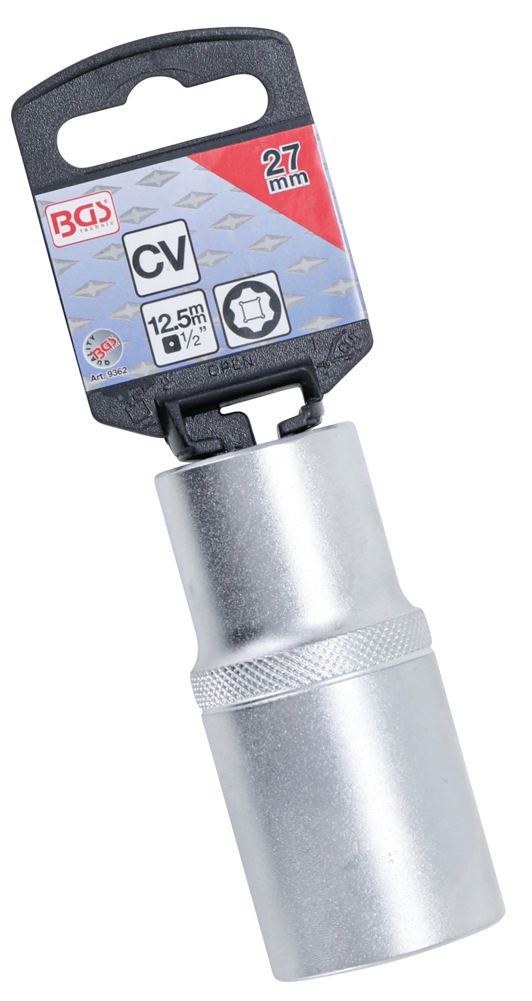 BGS 9362 Nuss / Stecknuss / Steckschlüsseleinsatz Super Lock tief SW 27mm Antrieb 12,5mm (1/2")