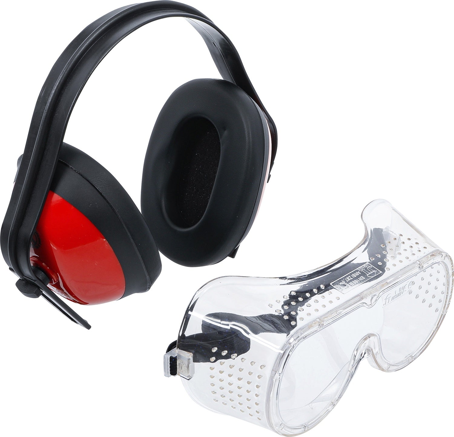 BGS DIY 93626 Set Arbeitssicherheit Schutzbrille Gehörschutz 2 teilig