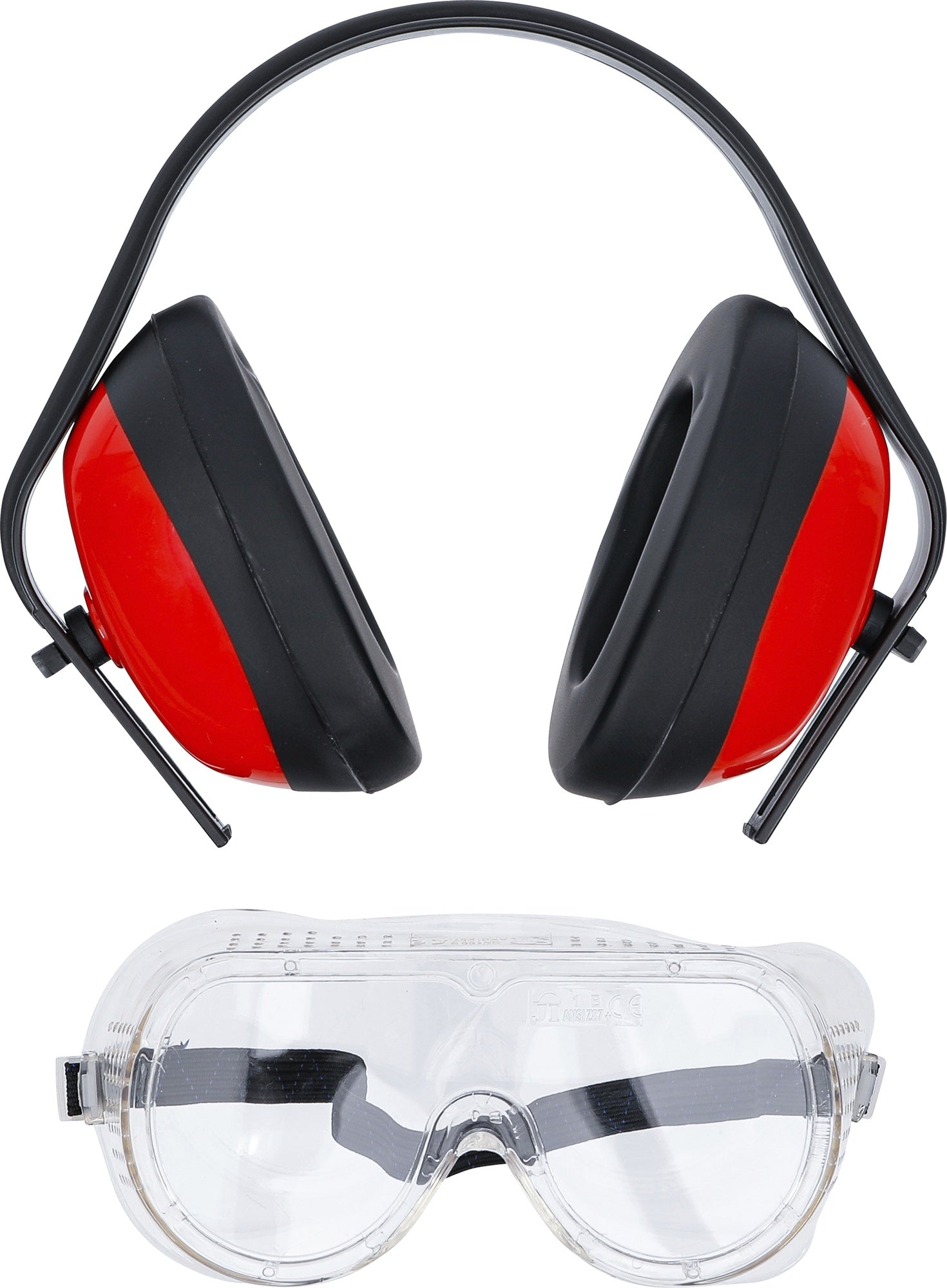 BGS DIY 93626 Set Arbeitssicherheit Schutzbrille Gehörschutz 2 teilig