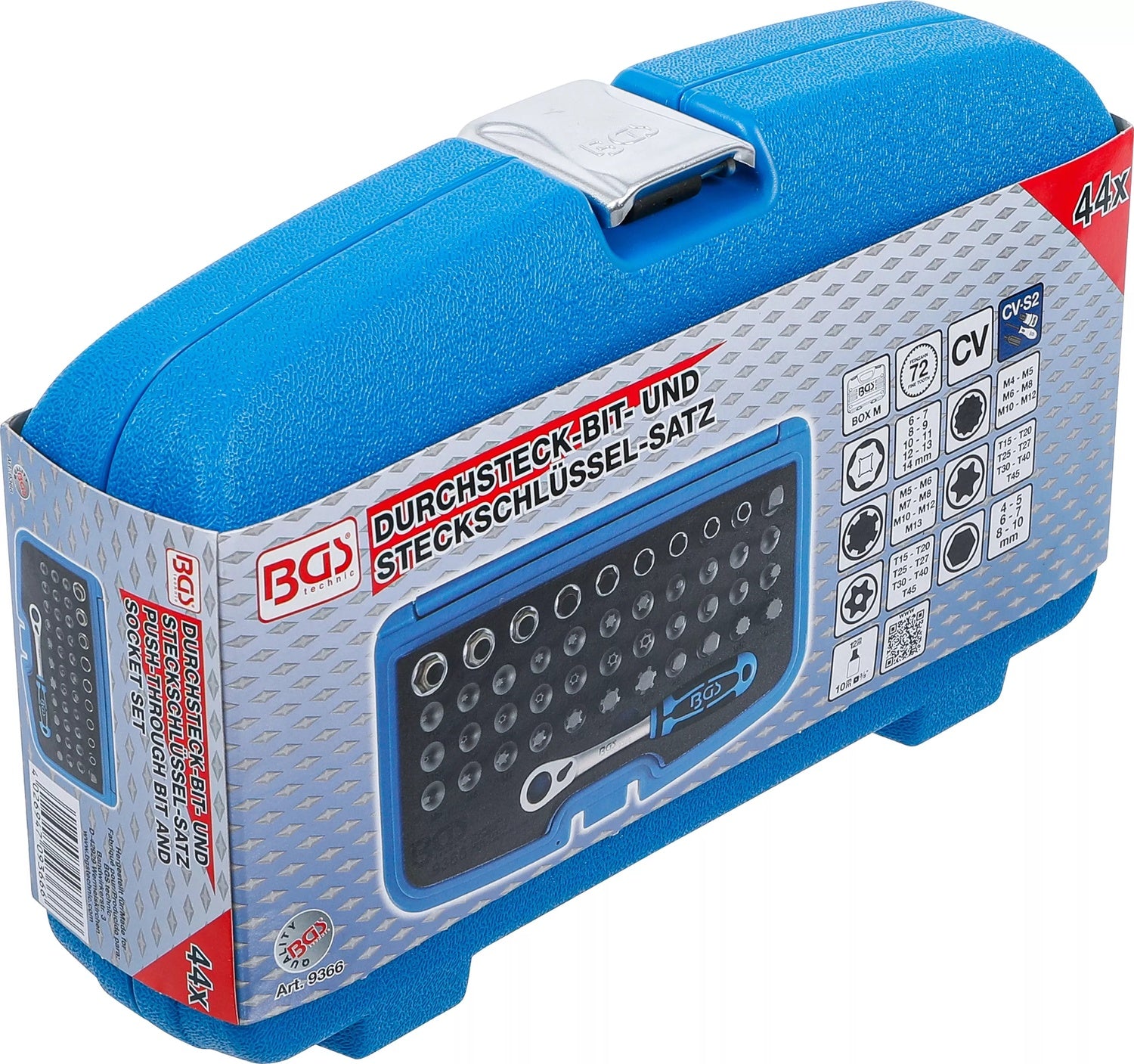 BGS 9366 Satz Durchsteck Bits Steckschlüssel 44 teilig