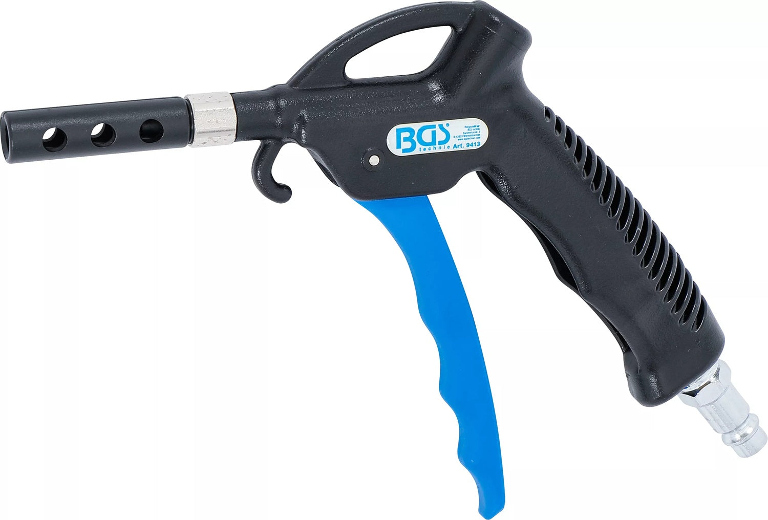 BGS 9413 Druckluft Ausblaspistole mit 3 Aufsätzen