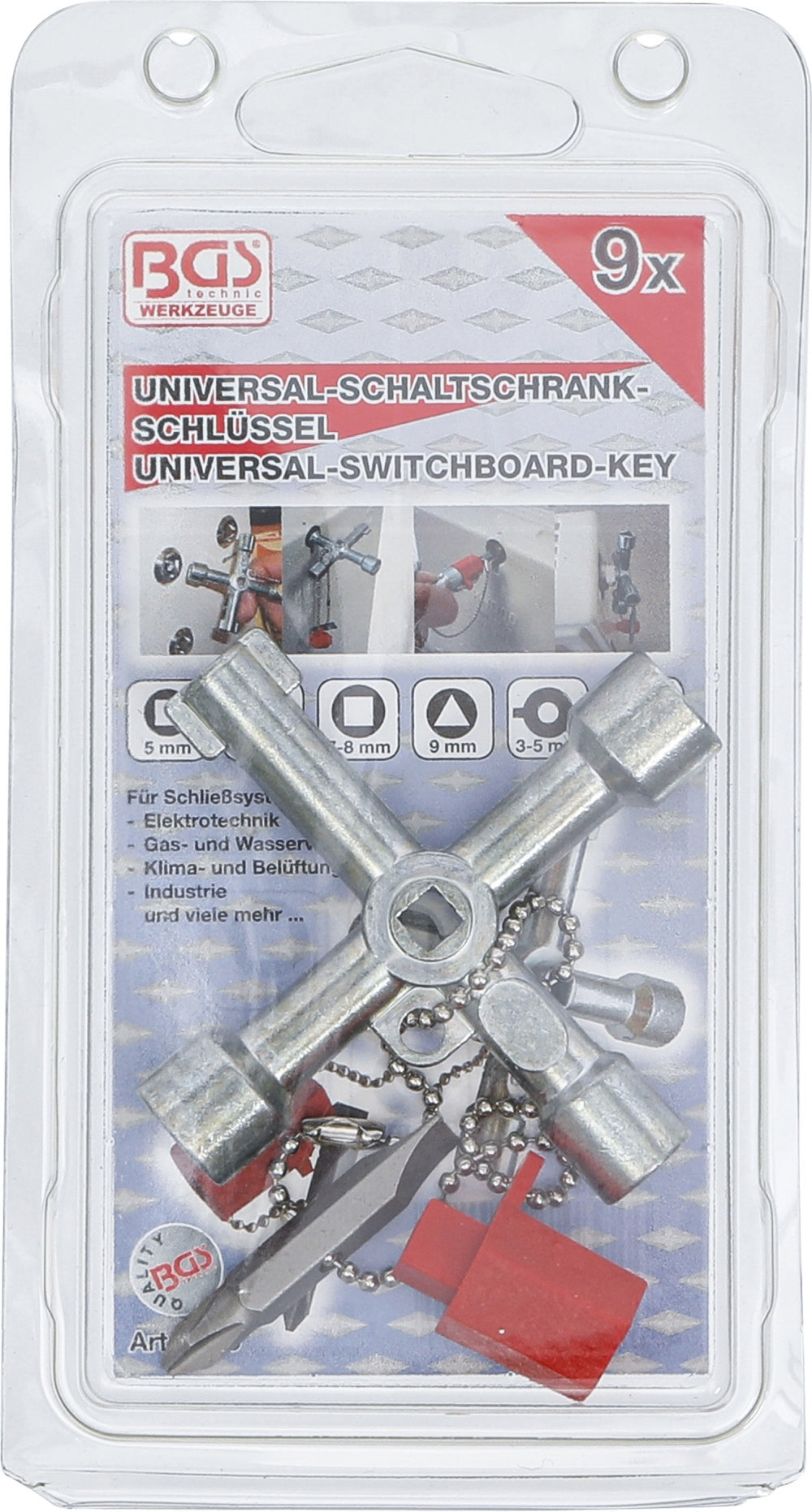 BGS 9415 Universal Schlüssel für Schaltschränke Schaltanlagen