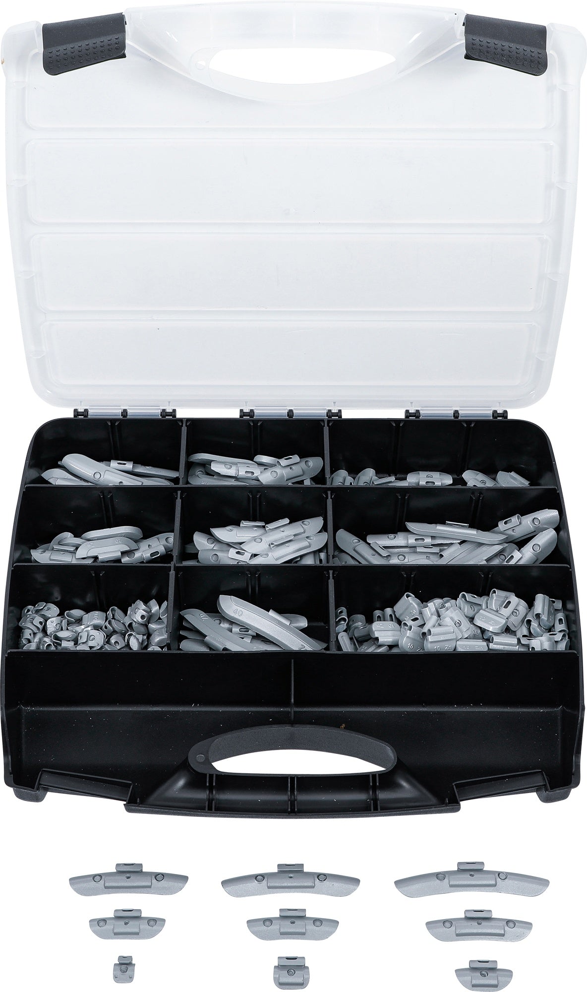 BGS 9425 Satz Auswuchtgewichte Zink (Zn) für Stahlfelgen 5g - 45g 320 teilig