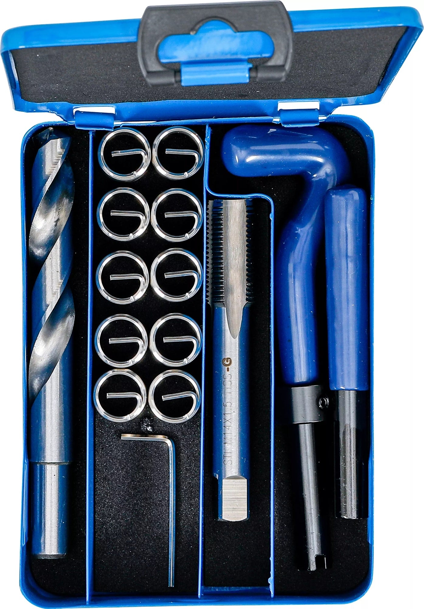 BGS 9430 Satz Gewindereparatur M14 x 1,5 - 14 teilig in Box