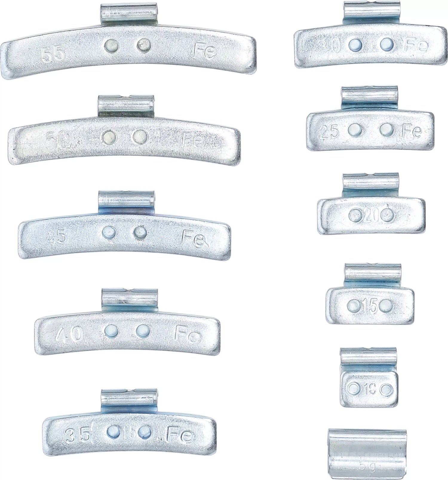 BGS 9449 Satz Auswuchtgewichte für Stahlfelgen 36 teilig