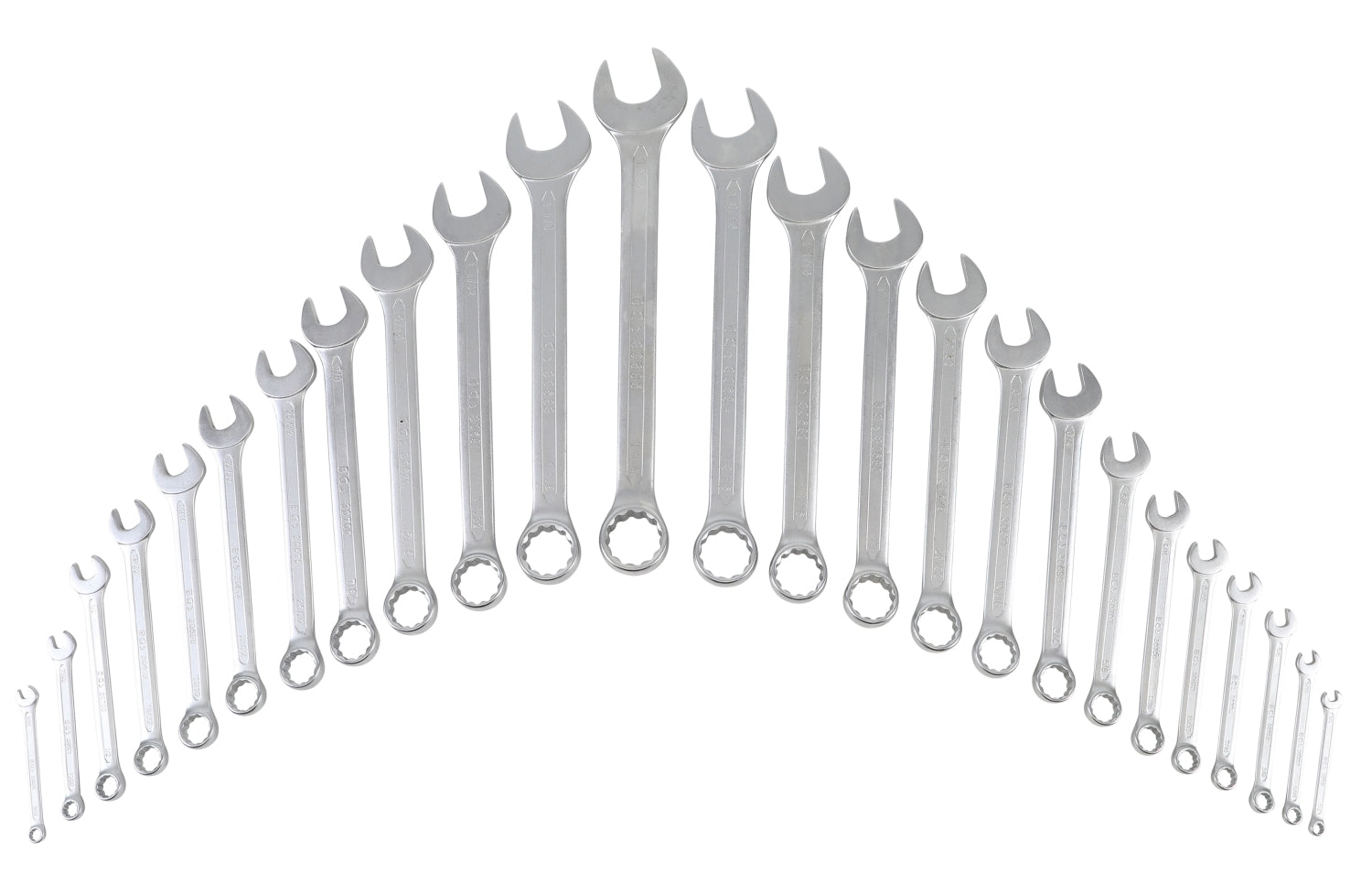 BGS 9473 Satz ZOLL INCH Maulringschlüssel 1/4"-1.1/4" 25 teilig